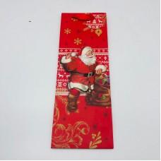 Подарочный пакет "Дед Мороз и подарки" 12,7*8,3*36 см (12 шт в уп) (арт. YXL-1067JD) оптом