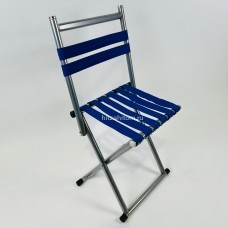 Походный складной стул синие полоски оптом