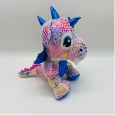 Мягкая игрушка Дракон разноцветный 25 см оптом