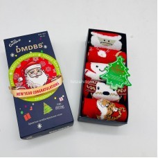 Носки новогодние в подарочной упаковке DMDBS (5 шт в уп) (арт. BW-302) оптом
