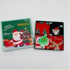 Носки новогодние в подарочной упаковке DMDBS (4 шт в уп) (арт. BW-301) оптом