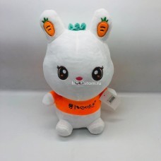 Мягкая игрушка "Зайчик с морковками на ушах" 40 см оптом