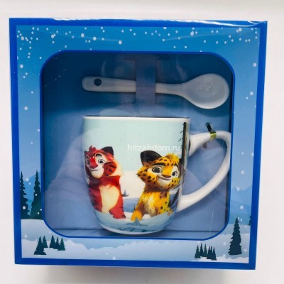 Подарочный набор - посуда «Тиг и Лео зимой» (арт. AT-1646) оптом