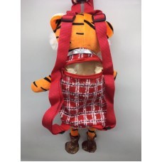 Мягкая игрушка рюкзак для конфет «Тигр с варежками» 42 см оптом