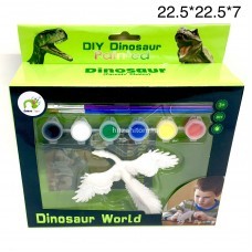 Динозавр для раскрашивания + кисти и краски (арт. AK68626-1) оптом