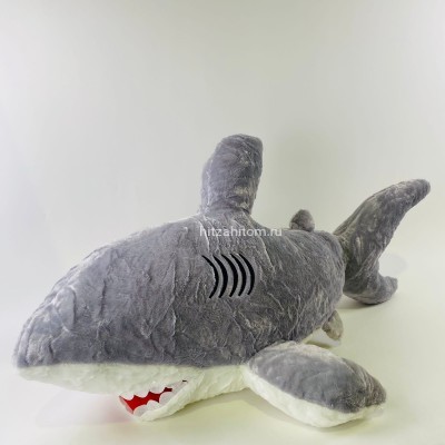Мягкая игрушка "Акула меховая" 120 см оптом 