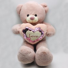 Мягкая игрушка "Мишка" с сердцем Love, 50 см (арт. 20491-50) оптом