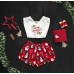  Шелковая женская пижама с принтом Счастливого рождества оптом