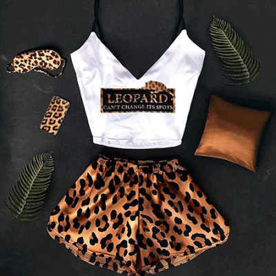 Женская пижама Леопард оптом