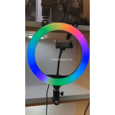 Кольцевая лампа 26 см со штативом разноцветный свет оптом