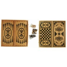 Набор Нарды, шашки, шахматы деревянные арт. H6030 оптом